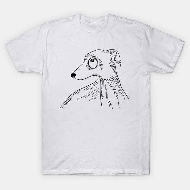 Greyhound T-Shirt by EffiVaVa0